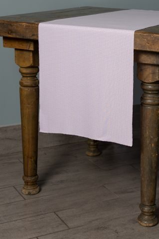 Specialty Lilac Gingham Mini Check table runner